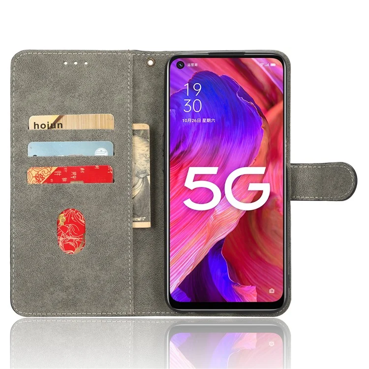 For Oppo A93 5G / A74 5G / A54 5G Phone Wallet Case RFID Blocking PU Leather Stand Cover with Strap - Green-Cellmalls