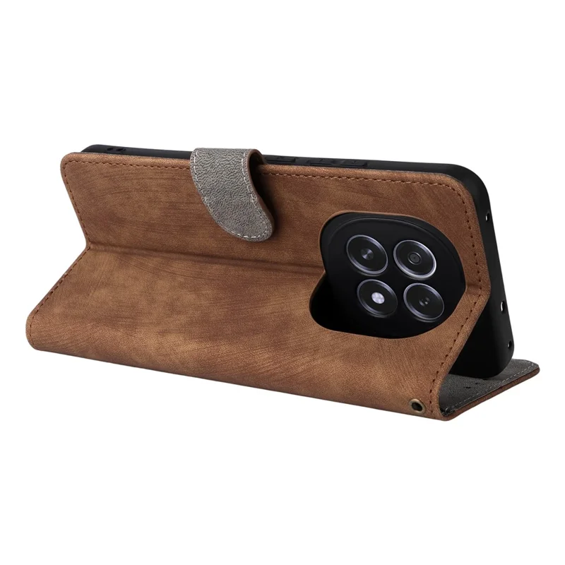 For Oppo F29 5G  /  A5 5G Case Wallet RFID Blocking PU Leather Cover Stand with Strap - Brown-Cellmalls