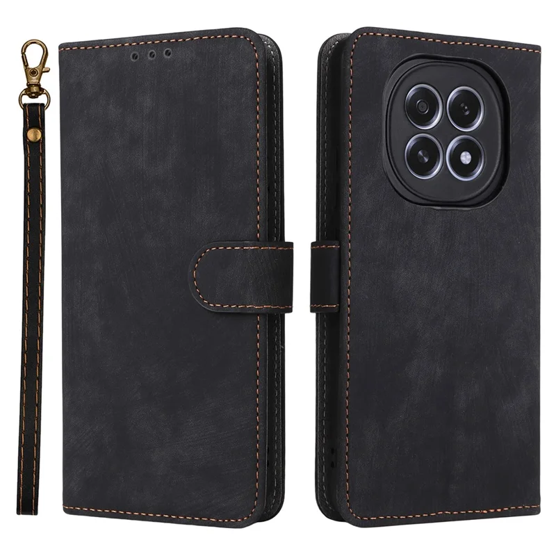 For Oppo F29 5G  /  A5 5G Case Wallet RFID Blocking PU Leather Cover Stand with Strap - Brown-Cellmalls