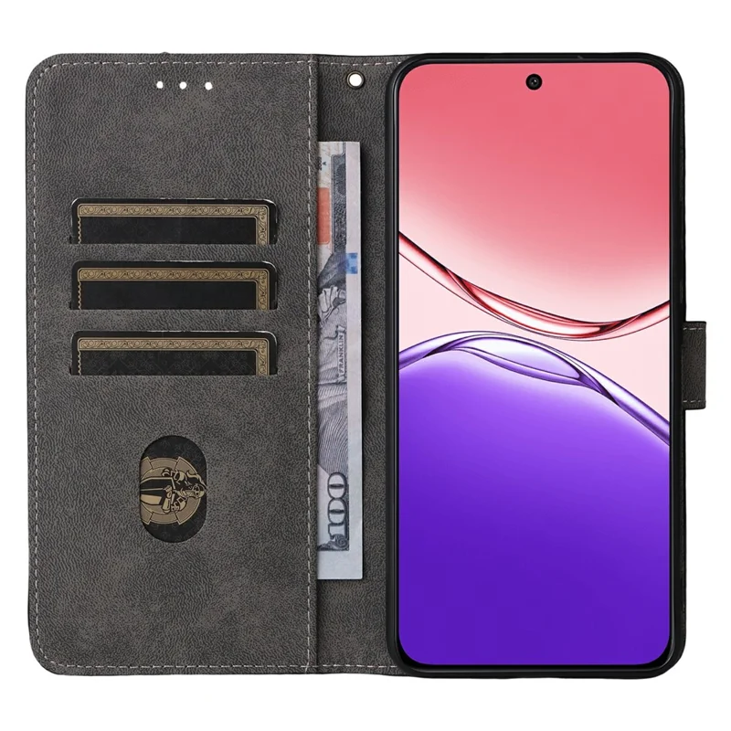 For Oppo F29 Pro 5G (Global) / A5 Pro 5G (China) Case Wallet RFID Blocking PU Leather Cover Stand with Strap - Black-Cellmalls