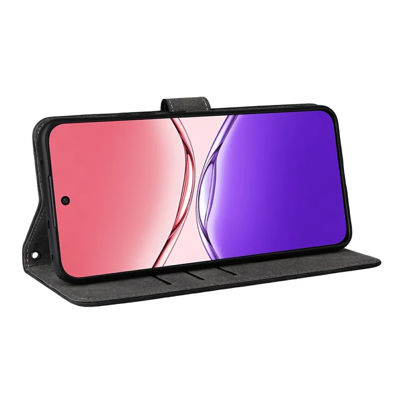 For Oppo F29 Pro 5G (Global) / A5 Pro 5G (China) Case Wallet RFID Blocking PU Leather Cover Stand with Strap - Black-Cellmalls