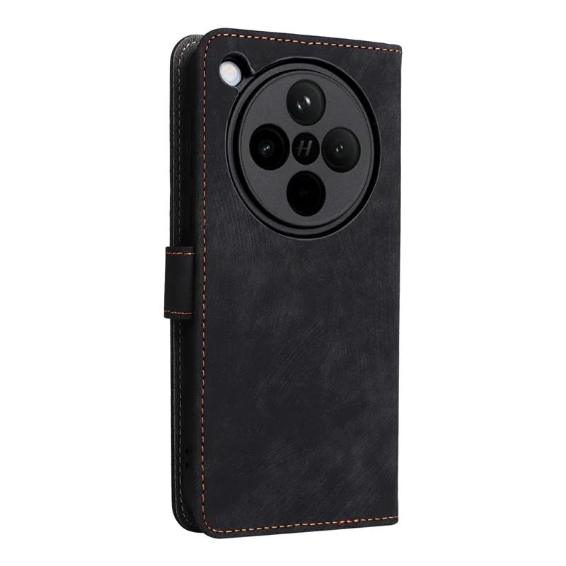 For Oppo Find X8 5G Wallet Case RFID Blocking PU Leather Cover Stand View - Black-Cellmalls