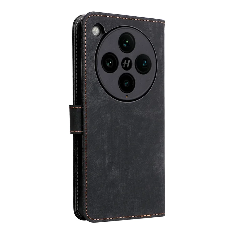 For Oppo Find X8 Pro 5G Wallet Case RFID Blocking PU Leather Cover Stand View - Black-Cellmalls