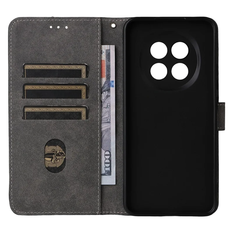For Oppo F29 Pro 5G (Global) / A5 Pro 5G (China) Case Wallet RFID Blocking PU Leather Cover Stand with Strap - Black-Cellmalls