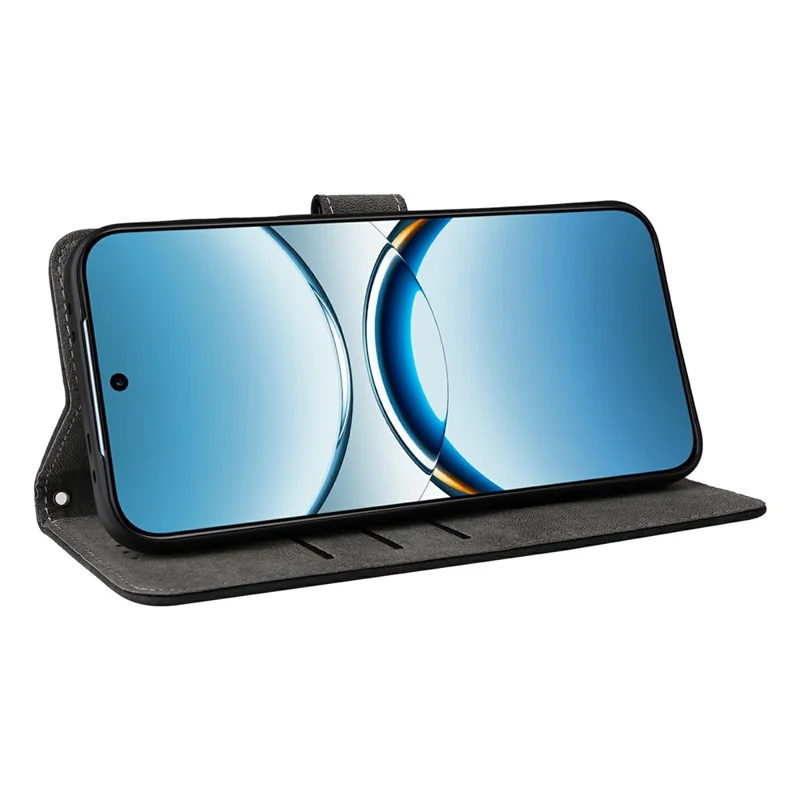 For Oppo Find X8 5G Wallet Case RFID Blocking PU Leather Cover Stand View - Black-Cellmalls