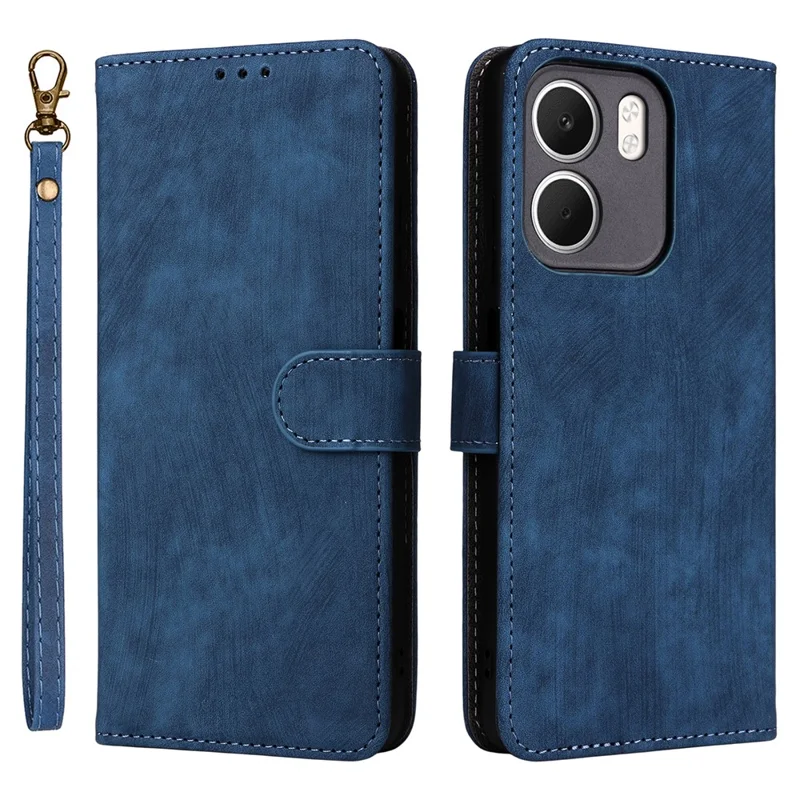 For Oppo A5x 5G  /  4G Case Wallet RFID Blocking PU Leather Phone Cover Stand with Strap - Black-Cellmalls