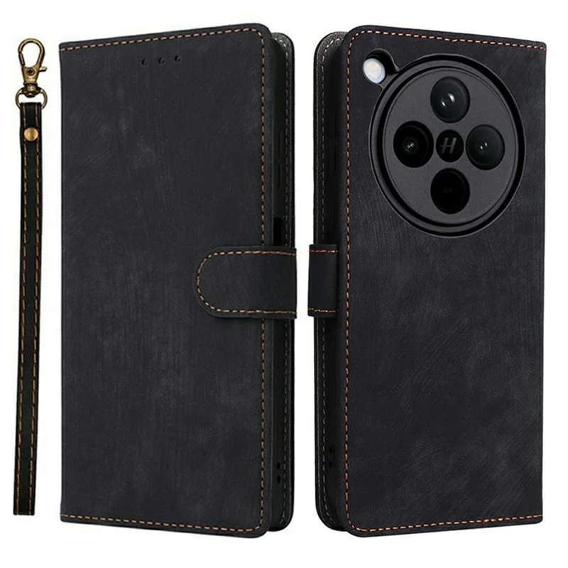 For Oppo Find X8 5G Wallet Case RFID Blocking PU Leather Cover Stand View - Black-Cellmalls