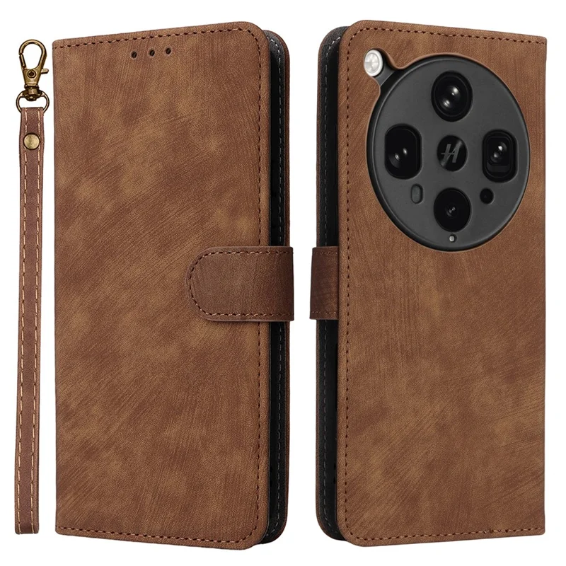 For Oppo Find X8 Ultra 5G Case Wallet RFID Blocking PU Leather Cover Stand with Strap - Black-Cellmalls