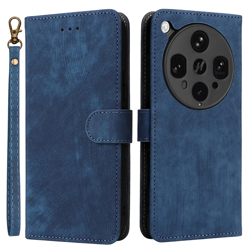 For Oppo Find X8 Ultra 5G Case Wallet RFID Blocking PU Leather Cover Stand with Strap - Black-Cellmalls