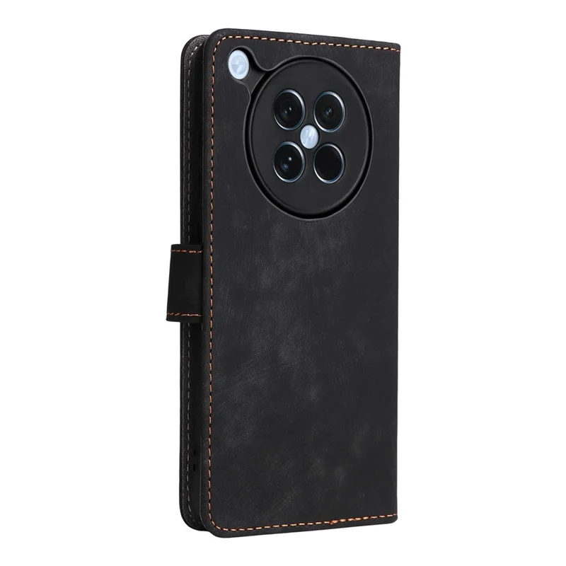 For Oppo Find X8s 5G Case Wallet RFID Blocking PU Leather Phone Cover Stand with Strap - Black-Cellmalls