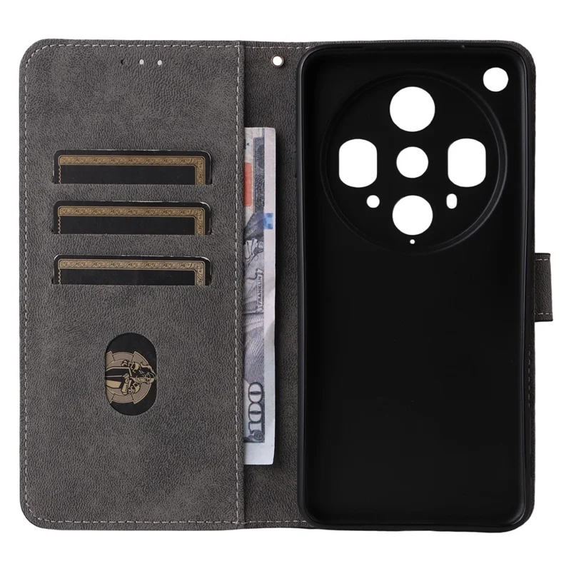 For Oppo Find X8 Ultra 5G Case Wallet RFID Blocking PU Leather Cover Stand with Strap - Black-Cellmalls