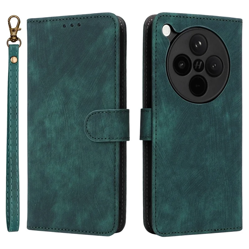 For Oppo Find X8s+ 5G Case Wallet RFID Blocking PU Leather Phone Cover Stand with Strap - Black-Cellmalls