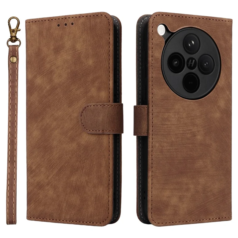 For Oppo Find X8s+ 5G Case Wallet RFID Blocking PU Leather Phone Cover Stand with Strap - Black-Cellmalls