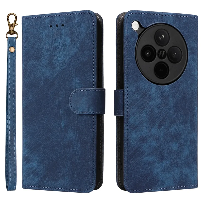 For Oppo Find X8s+ 5G Case Wallet RFID Blocking PU Leather Phone Cover Stand with Strap - Black-Cellmalls