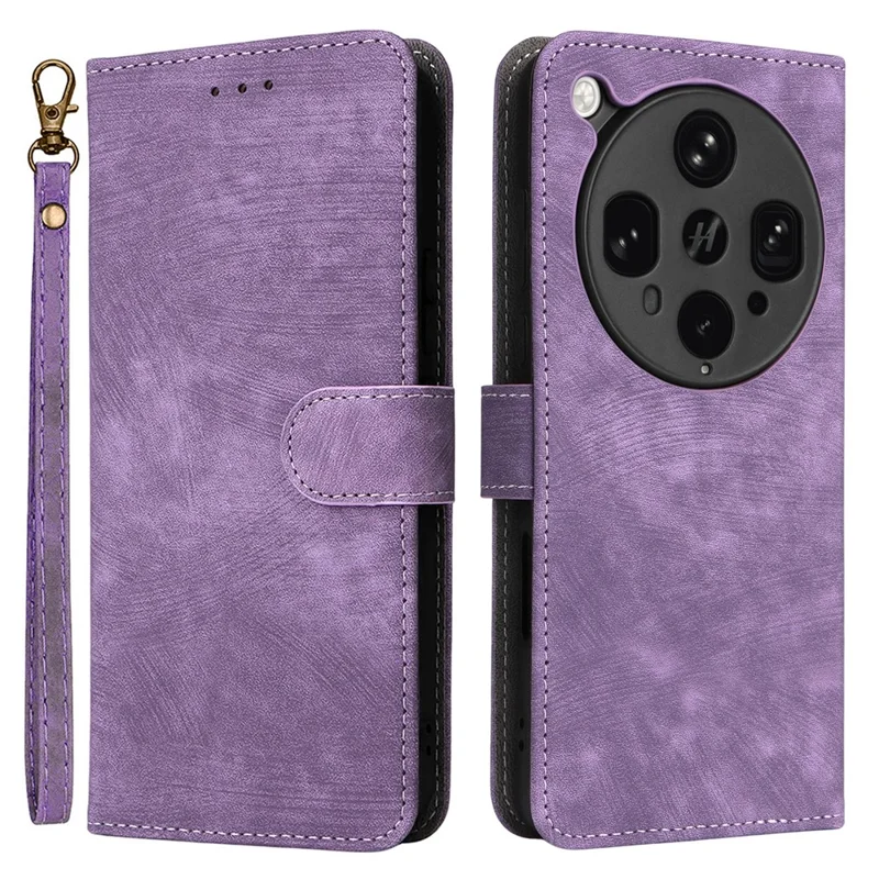 For Oppo Find X8 Ultra 5G Case Wallet RFID Blocking PU Leather Cover Stand with Strap - Black-Cellmalls