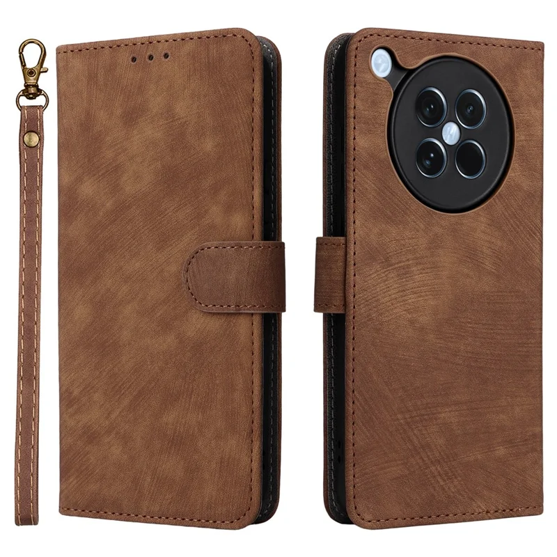 For Oppo Find X8s 5G Case Wallet RFID Blocking PU Leather Phone Cover Stand with Strap - Black-Cellmalls