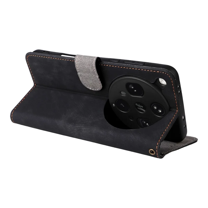 For Oppo Find X8 Ultra 5G Case Wallet RFID Blocking PU Leather Cover Stand with Strap - Black-Cellmalls