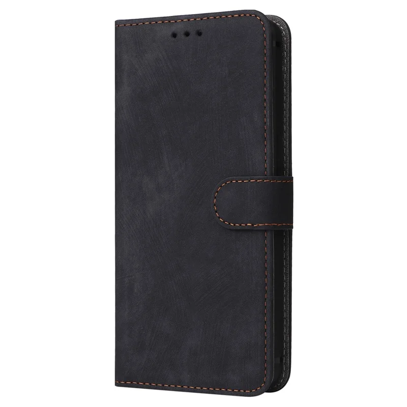 For Oppo Reno11 F 5G / F25 Pro 5G Wallet Case RFID Blocking Phone Cover with Wrist Strap - Black-Cellmalls