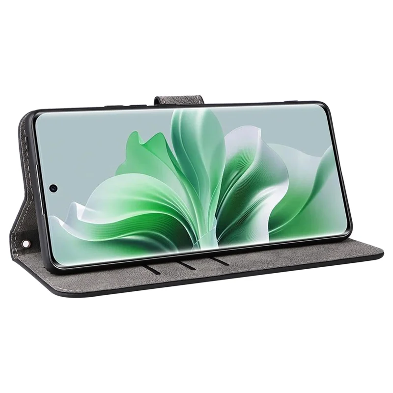 For Oppo Reno11 Pro 5G (Global) / Reno11 (China) 5G Case RFID Blocking PU Leather Phone Cover - Black-Cellmalls