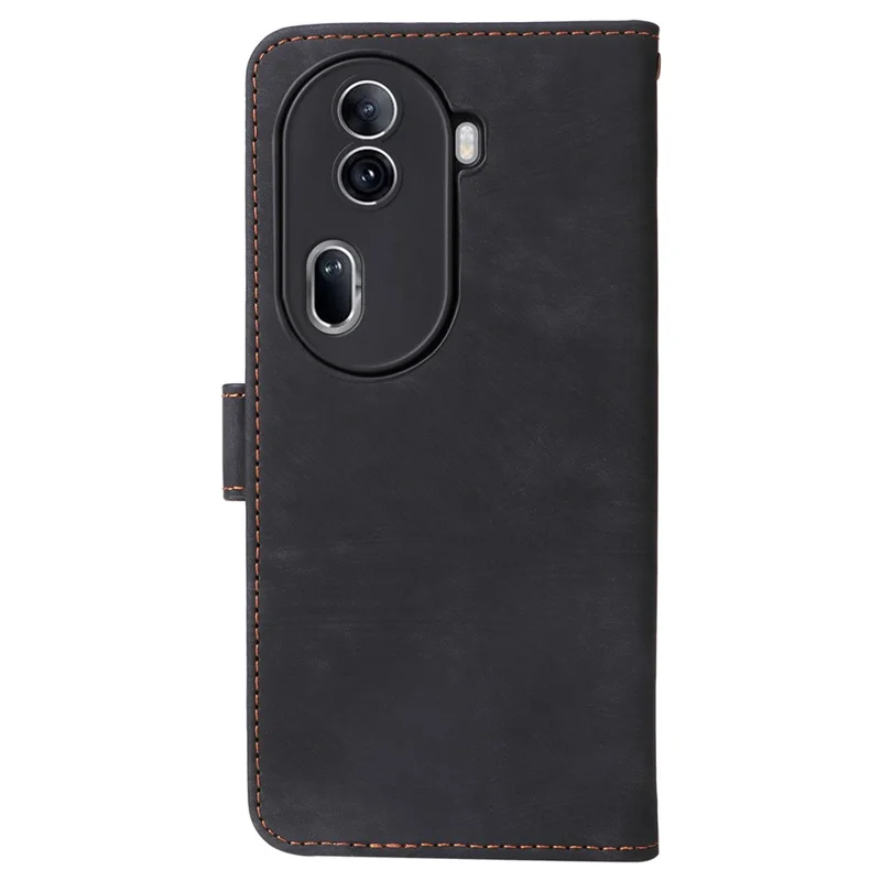 For Oppo Reno11 Pro 5G (Global) / Reno11 (China) 5G Case RFID Blocking PU Leather Phone Cover - Black-Cellmalls