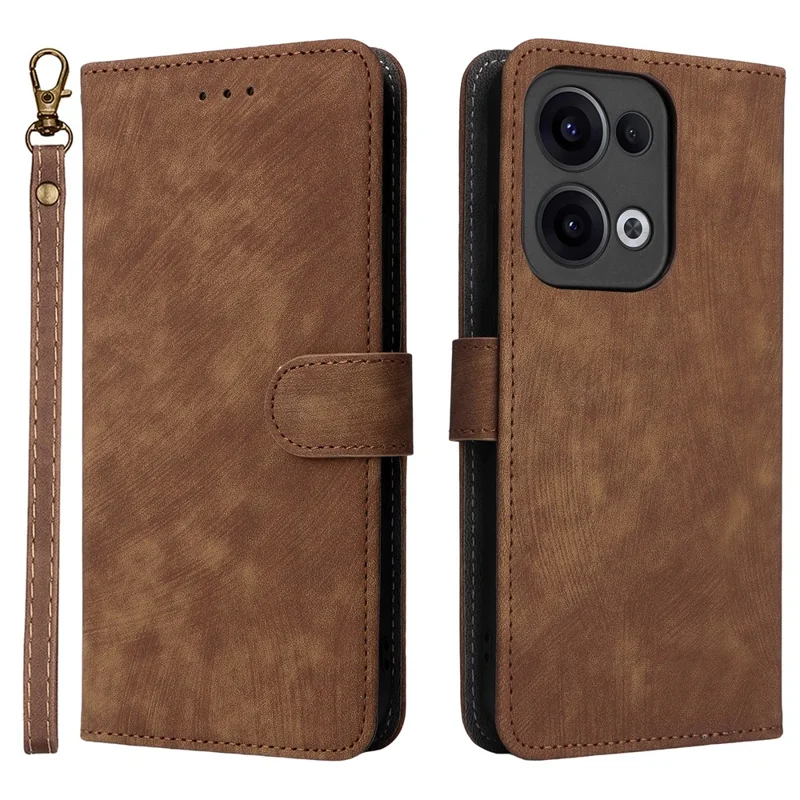 For Oppo Reno13 5G (Global) Wallet Case RFID Blocking PU Leather Cover Stand View - Black-Cellmalls