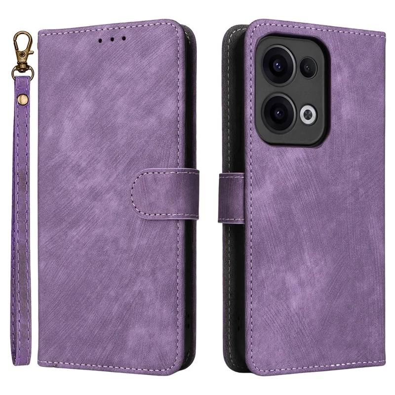 For Oppo Reno13 5G (Global) Wallet Case RFID Blocking PU Leather Cover Stand View - Black-Cellmalls