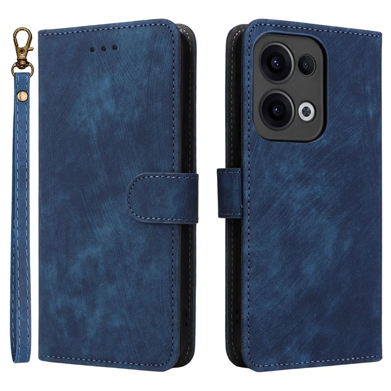 For Oppo Reno13 5G (Global) Wallet Case RFID Blocking PU Leather Cover Stand View - Black-Cellmalls