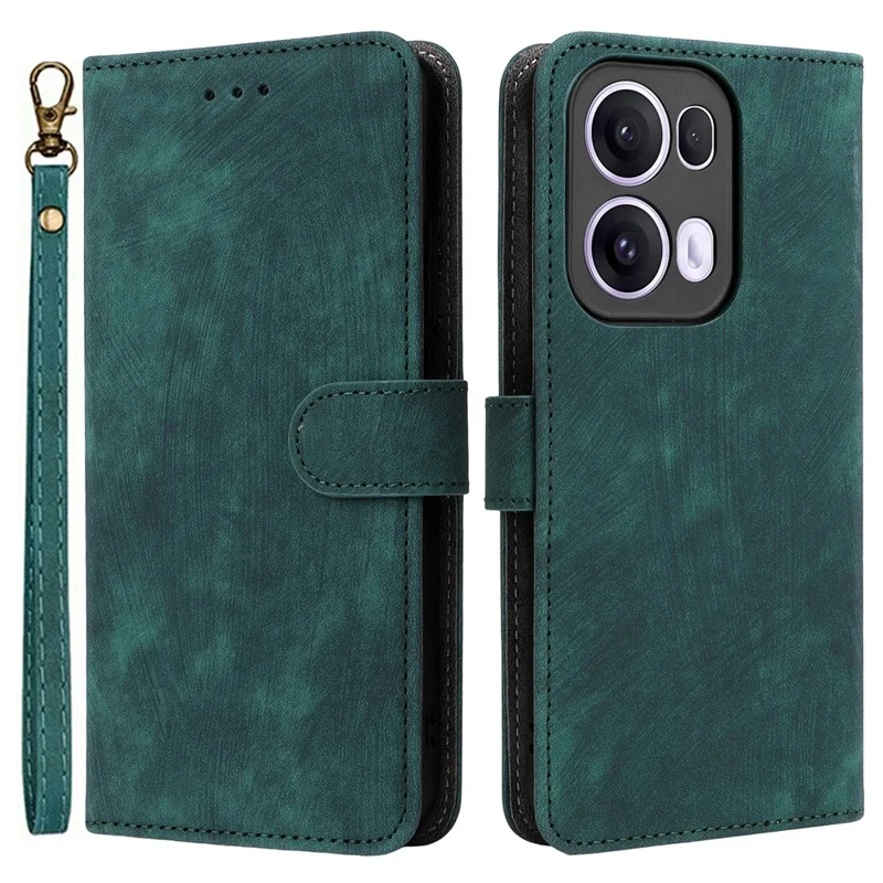 For Oppo Reno13 Pro 5G Wallet Case RFID Blocking PU Leather Cover Stand View - Black-Cellmalls