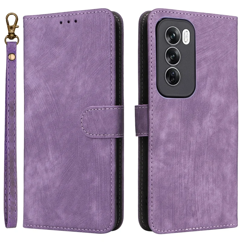 For Oppo Reno12 Pro 5G (Global) Case RFID Blocking Card Slots PU Leather Wallet Phone Cover - Black-Cellmalls