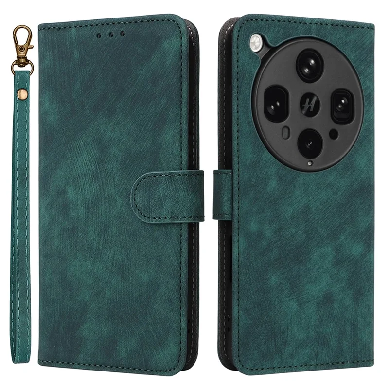 For Oppo Find X8 Ultra 5G Case Wallet RFID Blocking PU Leather Cover Stand with Strap - Black-Cellmalls