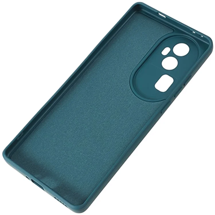 For Oppo Reno10 Pro+ 5G Fiber Lining Protective Phone Case Rubberized TPU Back Cover - Army Green-Cellmalls