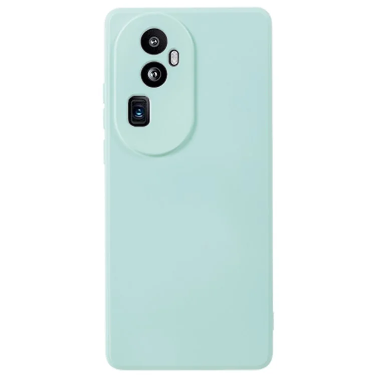 For Oppo Reno10 Pro+ 5G Fiber Lining Protective Phone Case Rubberized TPU Back Cover - Army Green-Cellmalls