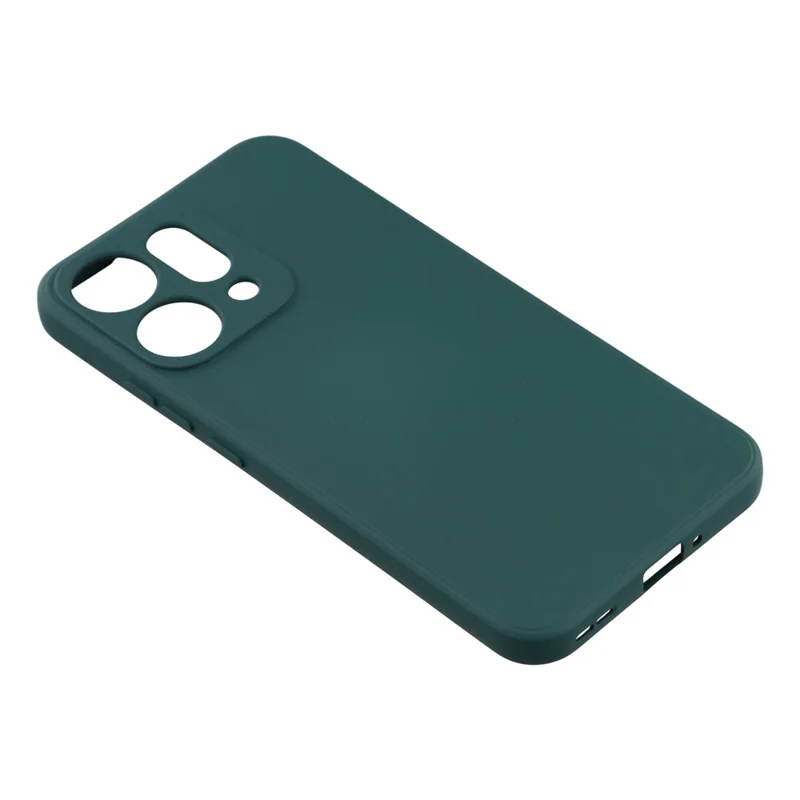 For Oppo Reno14 5G (Global) Case TPU Back Soft Anti-Scratch Fiber Lining Phone Cover - Army Green-Cellmalls