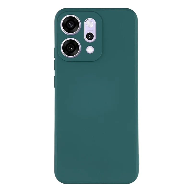 For Oppo Reno14 5G (Global) Case TPU Back Soft Anti-Scratch Fiber Lining Phone Cover - Army Green-Cellmalls