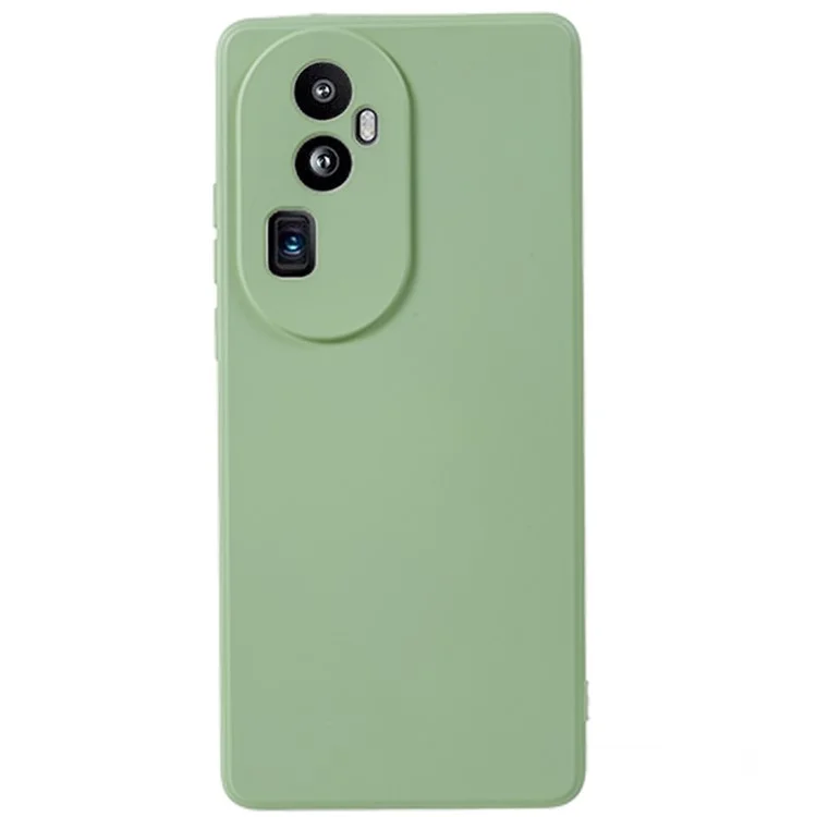 For Oppo Reno10 Pro+ 5G Fiber Lining Protective Phone Case Rubberized TPU Back Cover - Army Green-Cellmalls