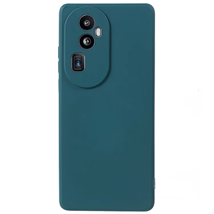 For Oppo Reno10 Pro+ 5G Fiber Lining Protective Phone Case Rubberized TPU Back Cover - Army Green-Cellmalls