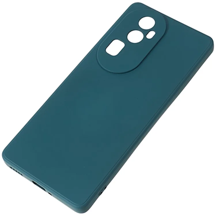 For Oppo Reno10 Pro+ 5G Fiber Lining Protective Phone Case Rubberized TPU Back Cover - Army Green-Cellmalls