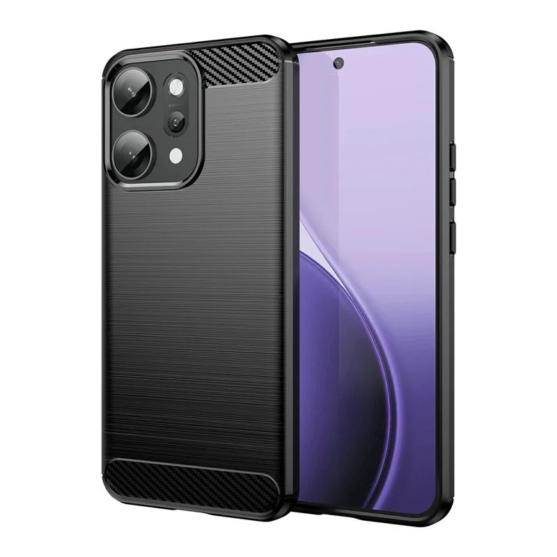 For Oppo Reno14 Pro 5G (Global) Case Protective Phone Cover Carbon Fiber Texture Brushed - Black-Cellmalls