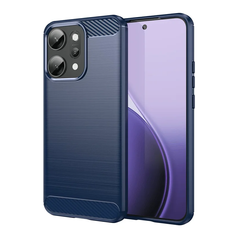 For Oppo Reno14 Pro 5G (Global) Case Protective Phone Cover Carbon Fiber Texture Brushed - Black-Cellmalls