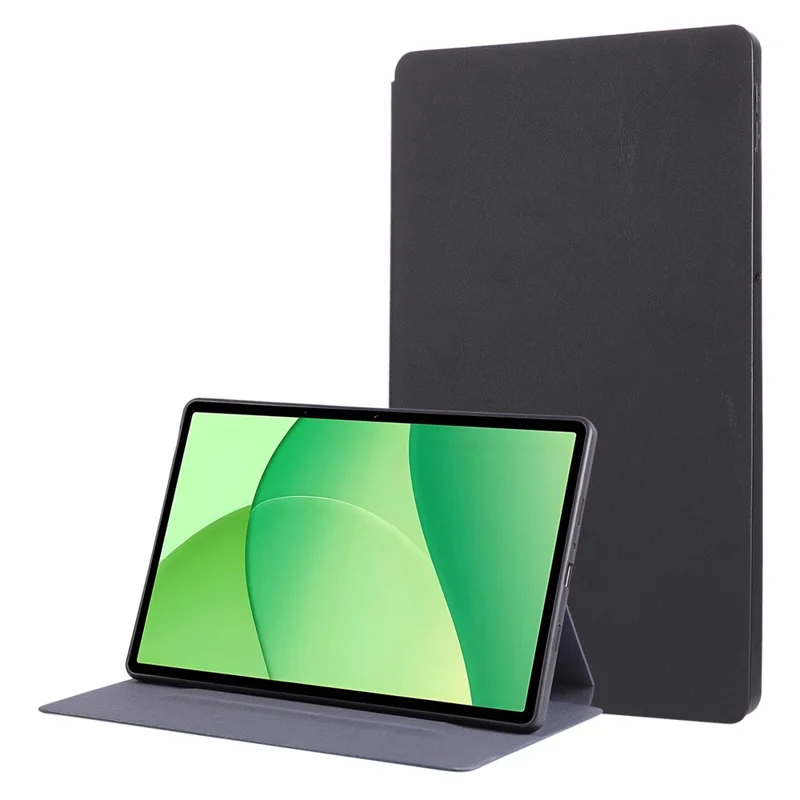 For Oppo Pad SE Shockproof Case PU Leather Tablet Cover with Stand - Black-Cellmalls
