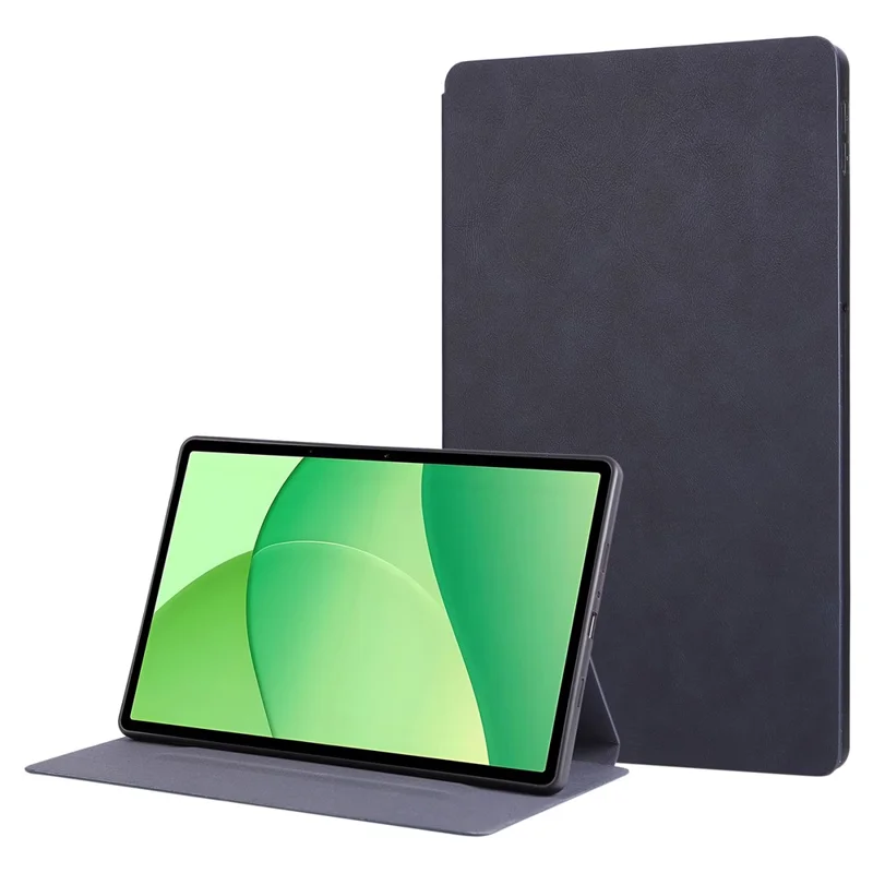 For Oppo Pad SE Shockproof Case PU Leather Tablet Cover with Stand - Black-Cellmalls