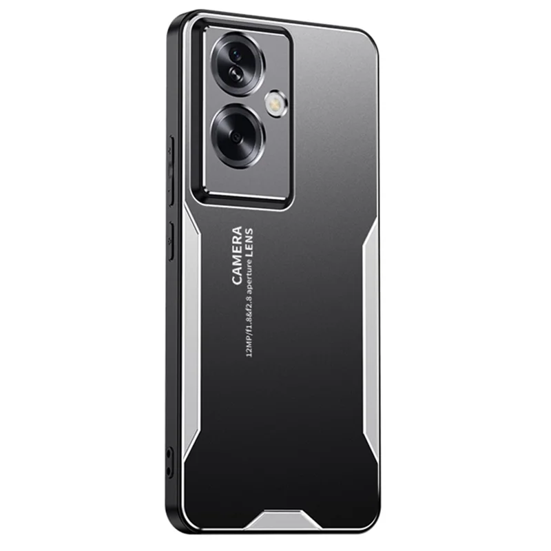 For Oppo A79 5G / A2 5G Phone Case Shockproof Tough Rugged Armor Aluminium Alloy Back Cover - Gold-Cellmalls