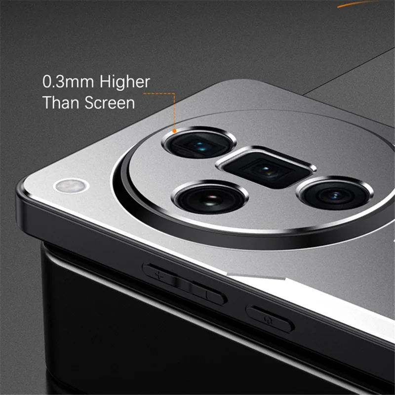 For Oppo Find X7 5G Shockproof Case Aluminum Alloy Protective Phone Cover - Silver-Cellmalls