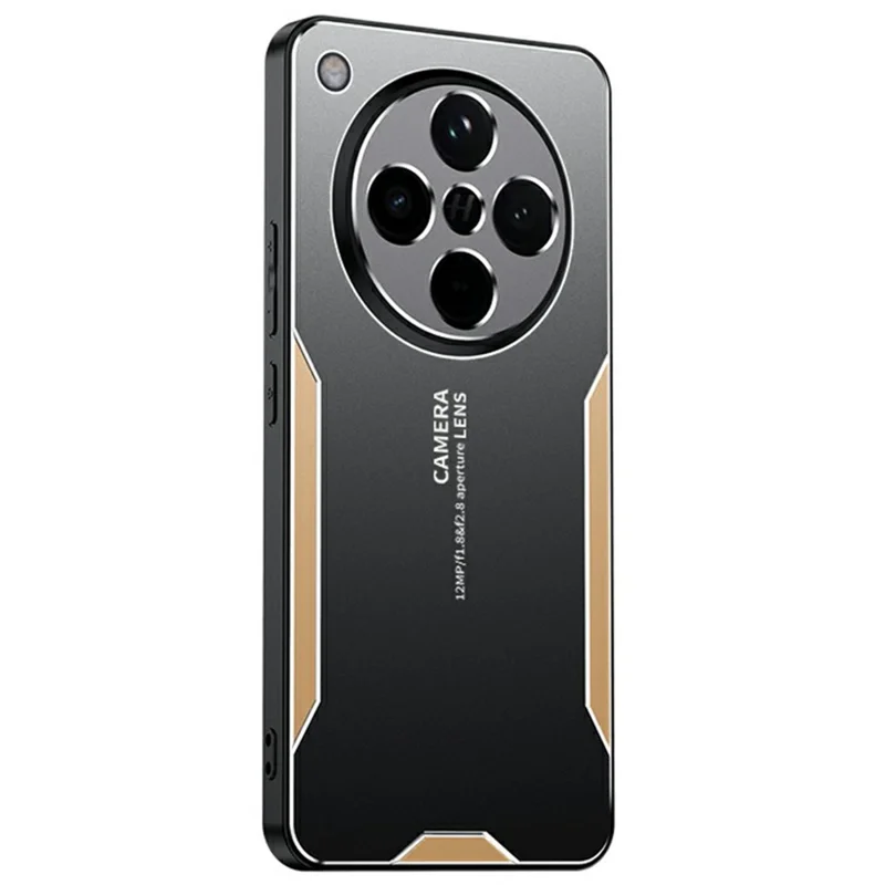 For Oppo Find X8 5G Phone Case Aluminium Alloy TPU PC Back Cover - Gold-Cellmalls