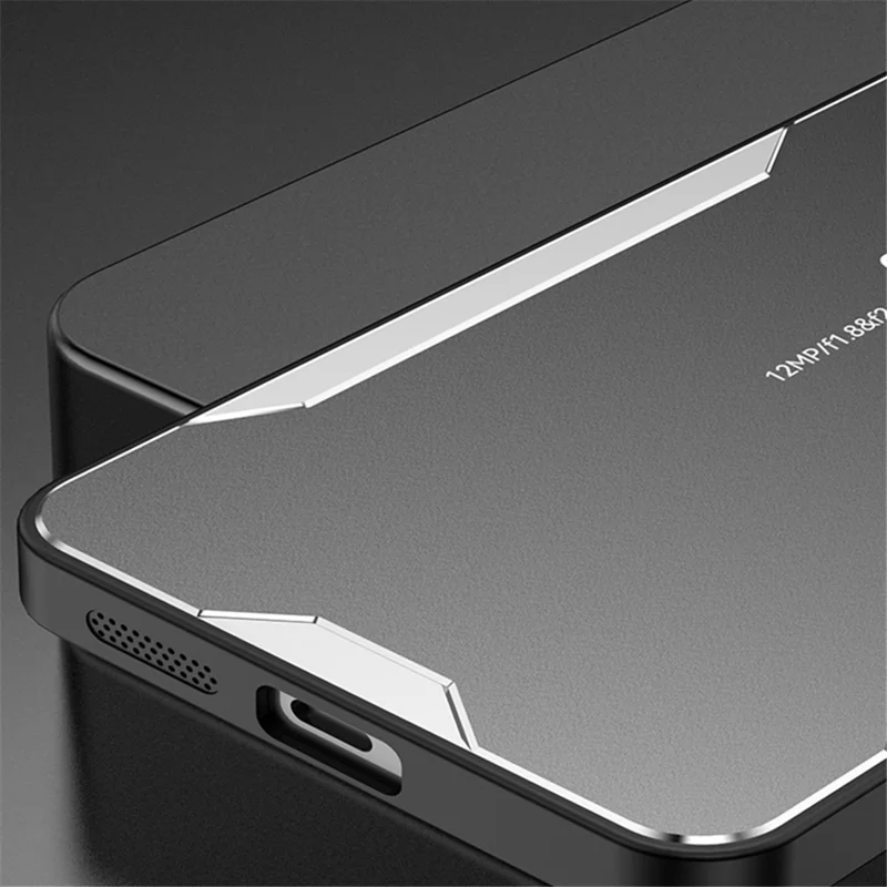 For Oppo A79 5G / A2 5G Phone Case Shockproof Tough Rugged Armor Aluminium Alloy Back Cover - Gold-Cellmalls