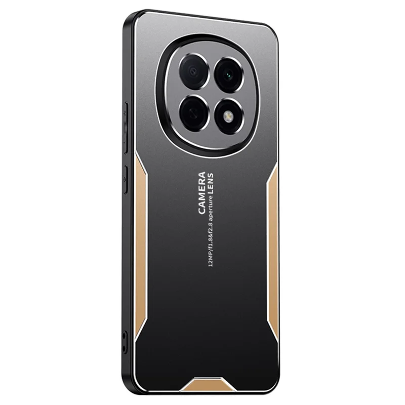 For Oppo F29 Pro 5G (Global) / A5 Pro 5G (China) Phone Case Aluminium Alloy TPU PC Back Cover - Gold-Cellmalls