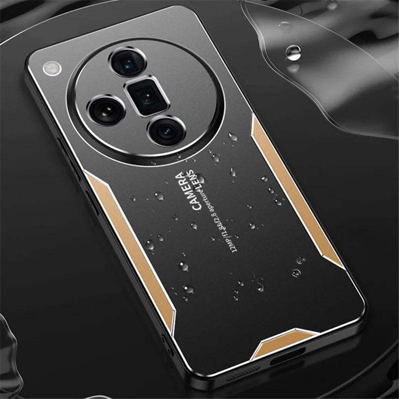 For Oppo Find X7 5G Shockproof Case Aluminum Alloy Protective Phone Cover - Silver-Cellmalls