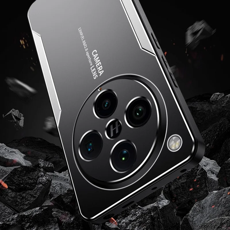 For Oppo Find X8 Pro 5G Phone Case Aluminium Alloy TPU PC Back Cover - Gold-Cellmalls