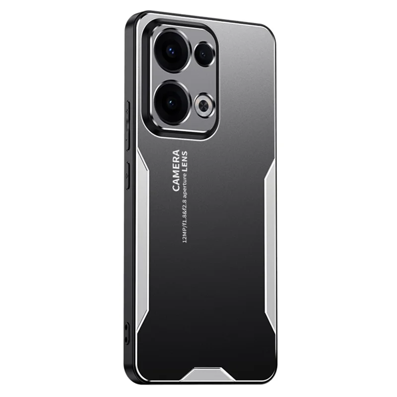 For Oppo Reno13 5G (Global) Phone Case Aluminium Alloy TPU PC Back Cover - Gold-Cellmalls