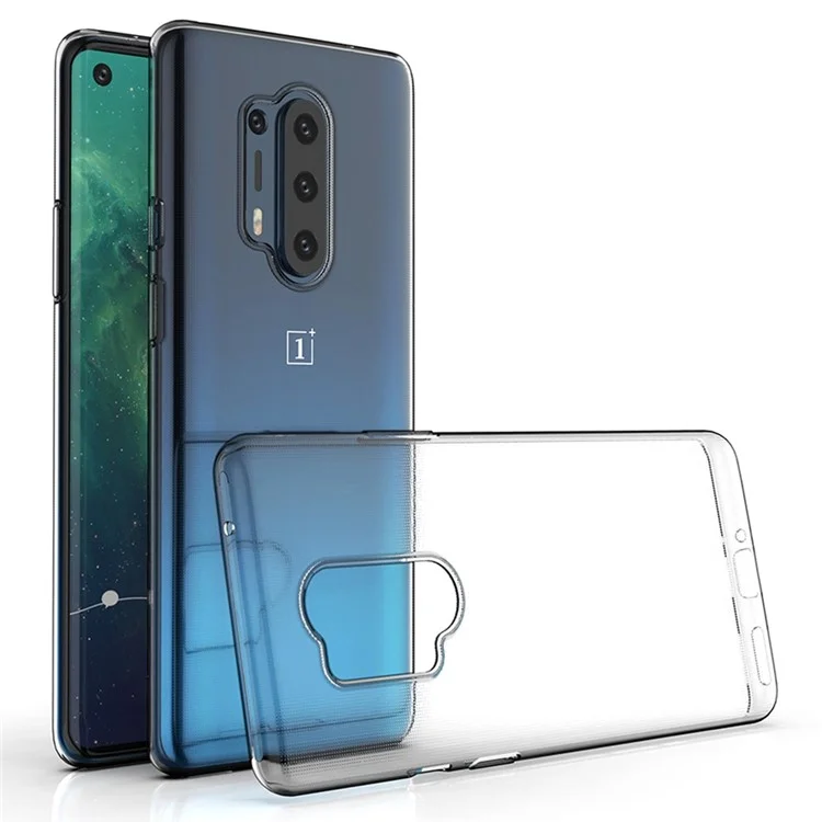 For OnePlus 8 Pro Clear Non-Slip Protective Phone Case Soft TPU Slim Fit Cover-Cellmalls